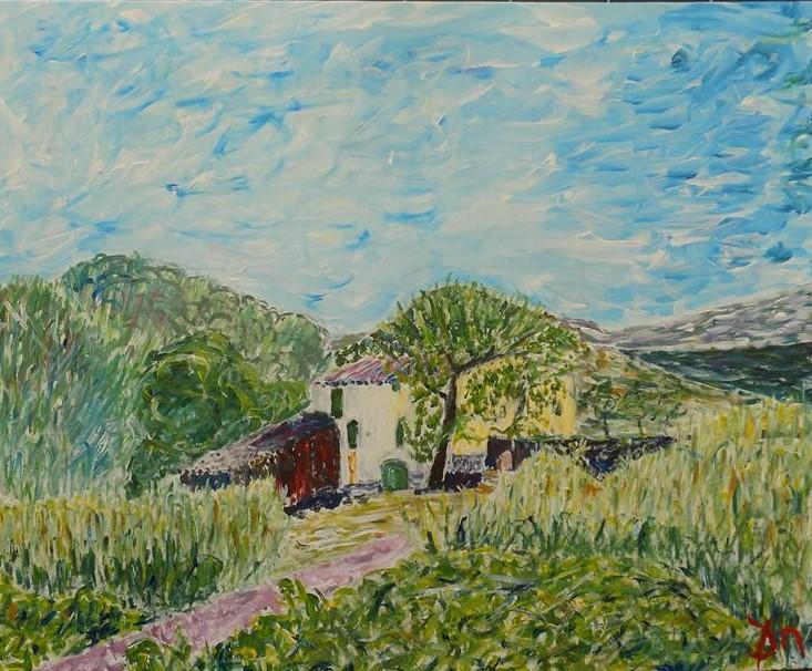 Ancienne ferme sur les bords du salagou