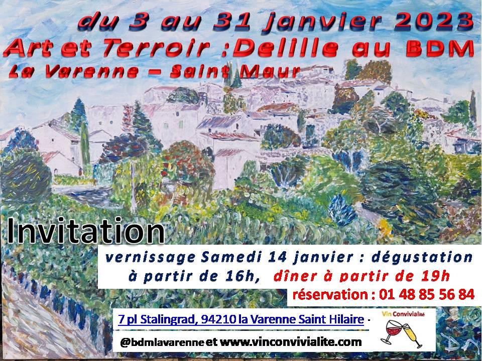 Invitation expo delille bdm vin et terrroir