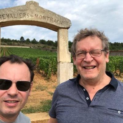 Serge arce et erick delille lors d un voyage en bourgogne 1