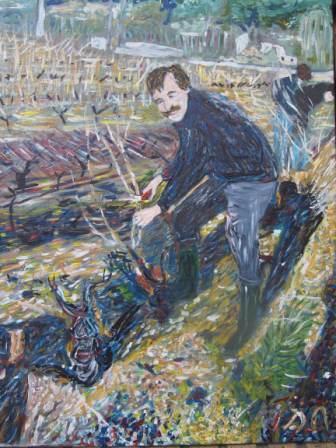 Vignerons et artistes peinture d erick delille